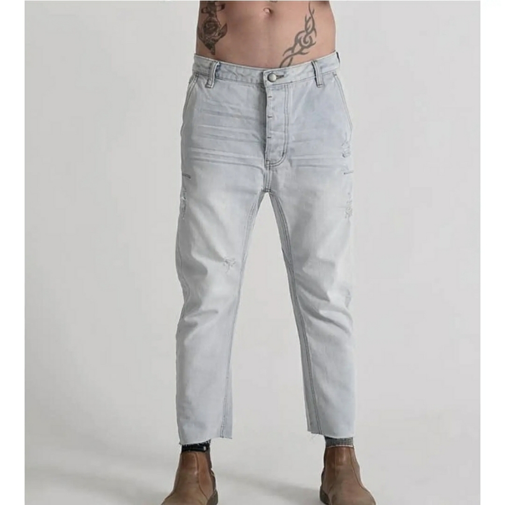 MAN X ONE TEASPOON Mr. Browns Brando  Ridgid Low Slung Drop Cotton Jeans 34R